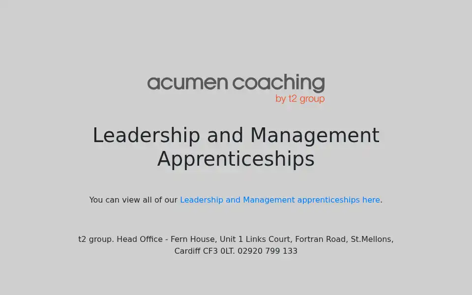 Screenshot of acumencoaching.co.uk