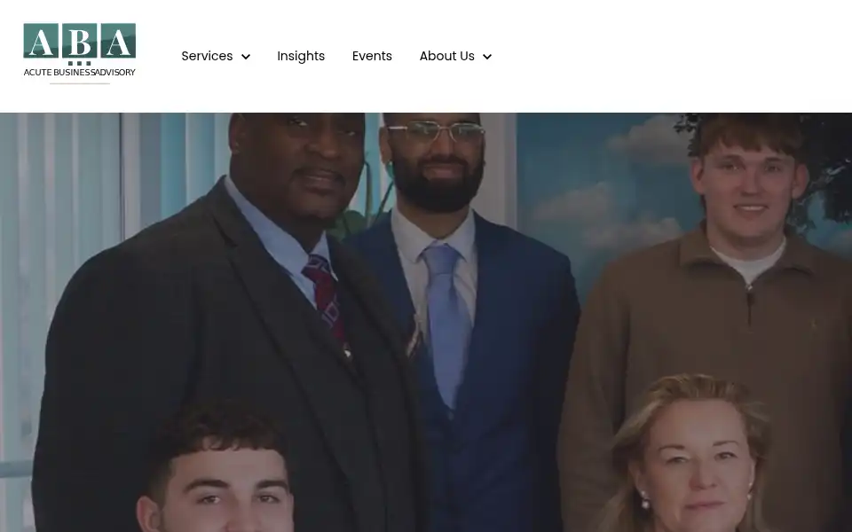 Screenshot of acutebusinessadvisory.co.uk