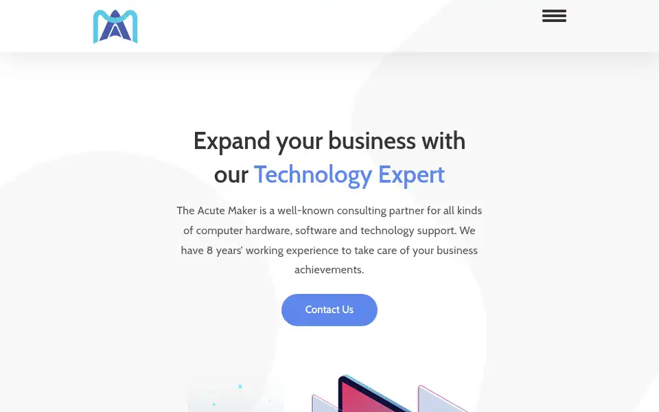 Screenshot of acutemaker.com