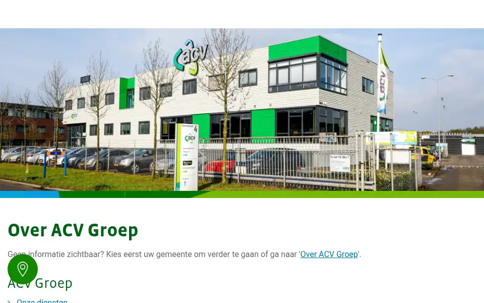 Screenshot of acv-groep.nl