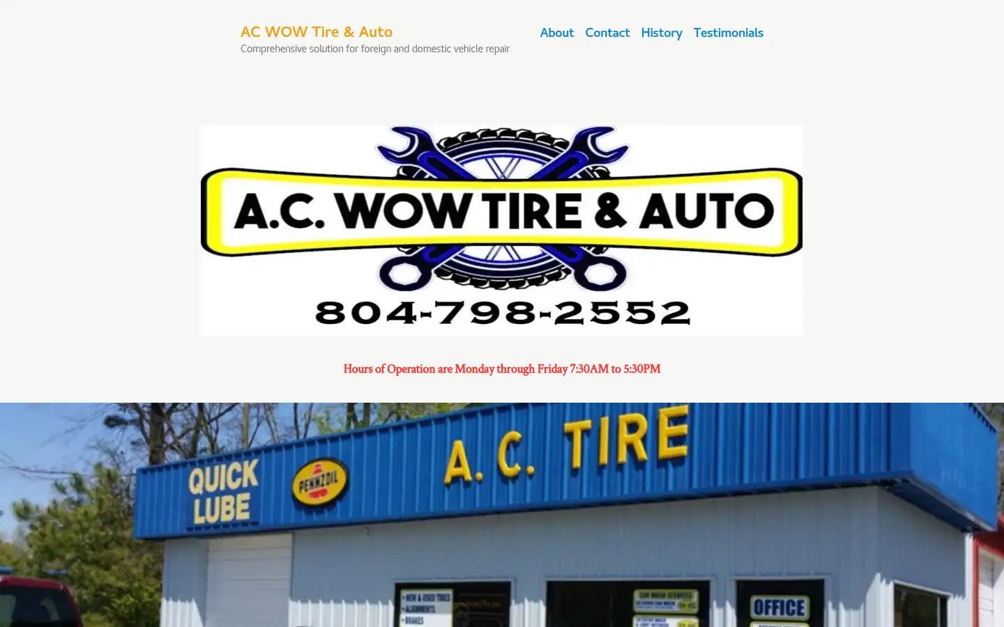Screenshot of acwowashland.com