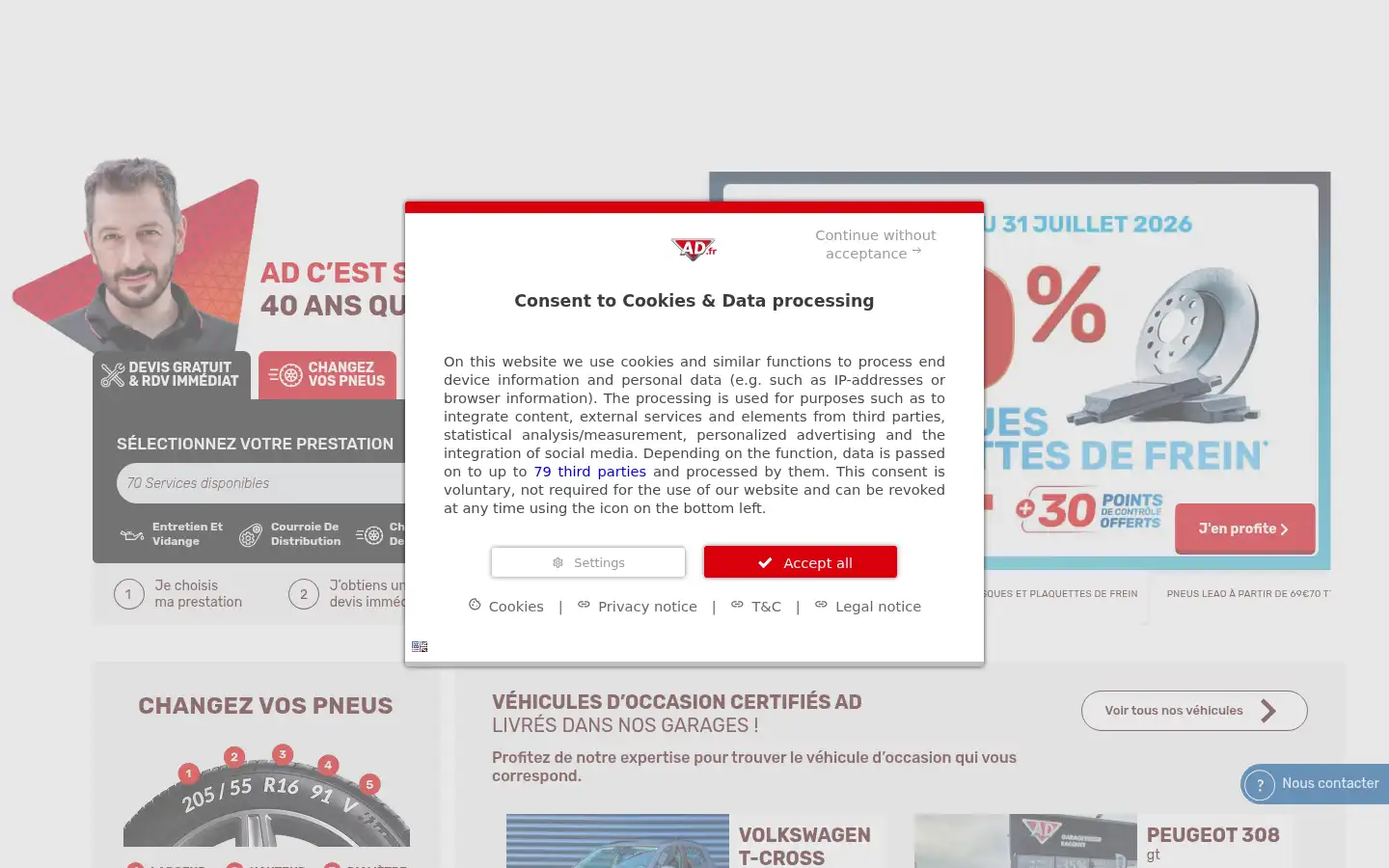 Screenshot of ad.fr