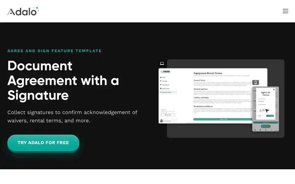 Screenshot of adalo.com
