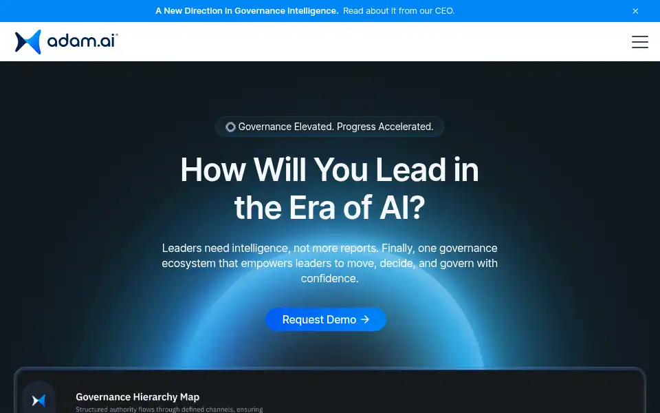 Screenshot of adam.ai