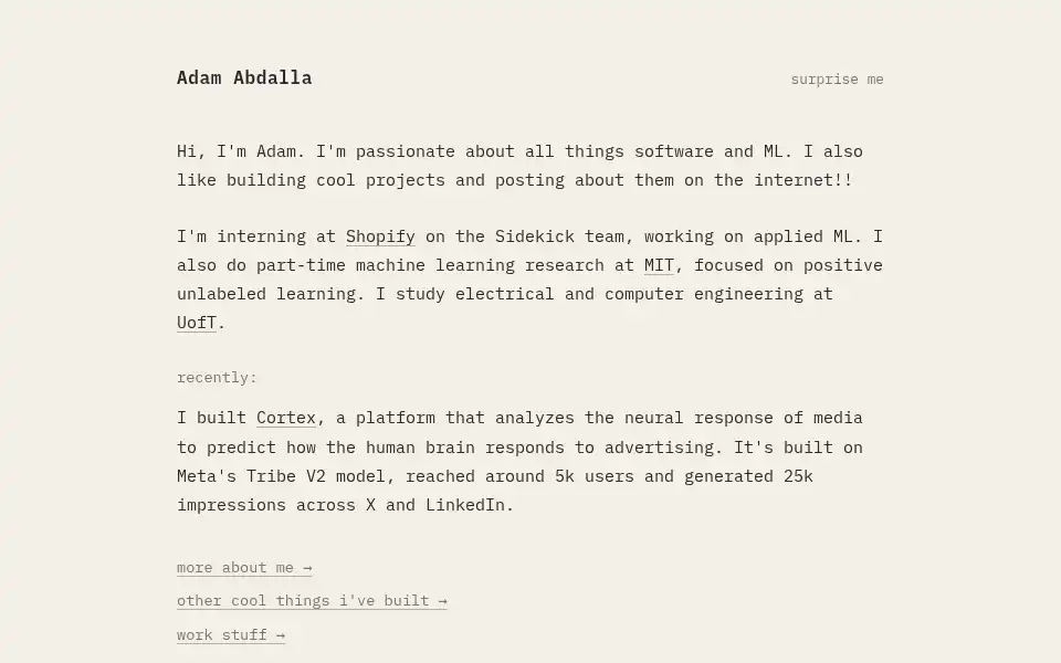 Screenshot of adamab.com