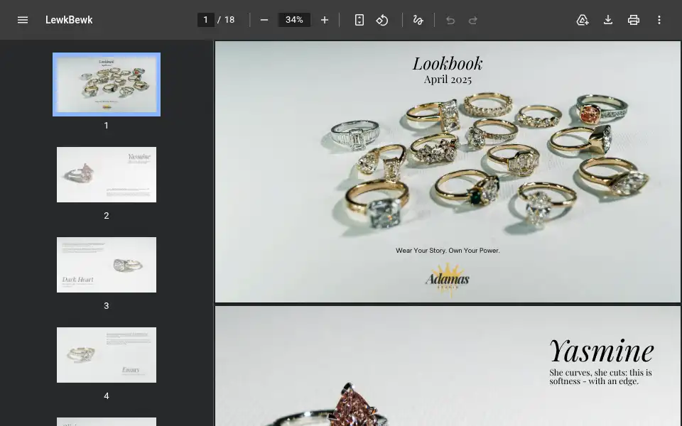 Screenshot of adamas.studio