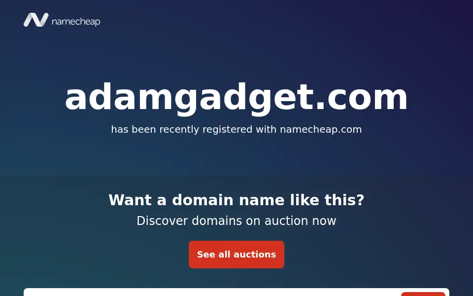 Screenshot of adamgadget.com