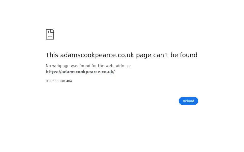 Screenshot of adamscookpearce.co.uk