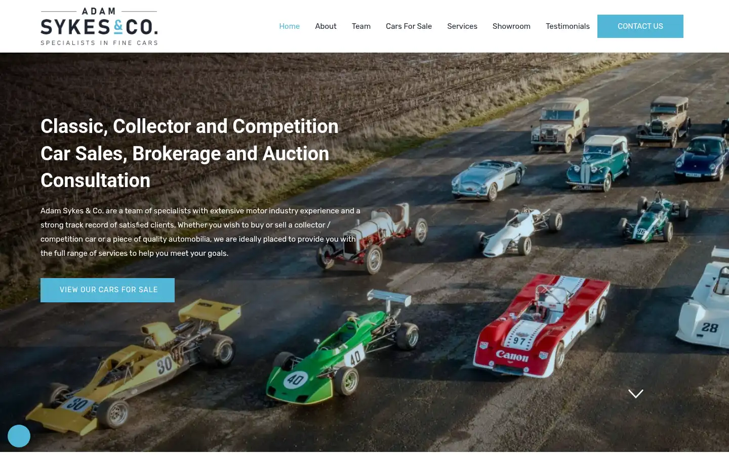 Screenshot of adamsykes.co.uk