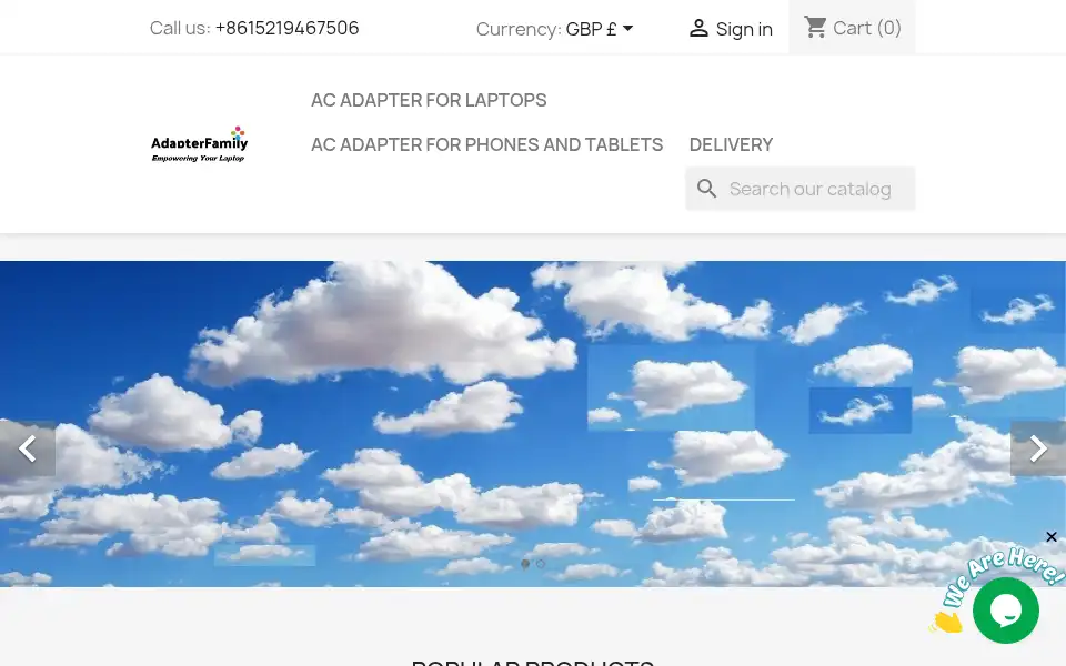 Screenshot of adapterfamily.co.uk
