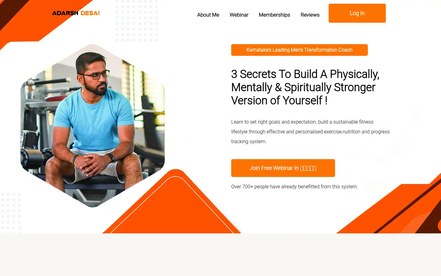 Screenshot of adarshdesai.com