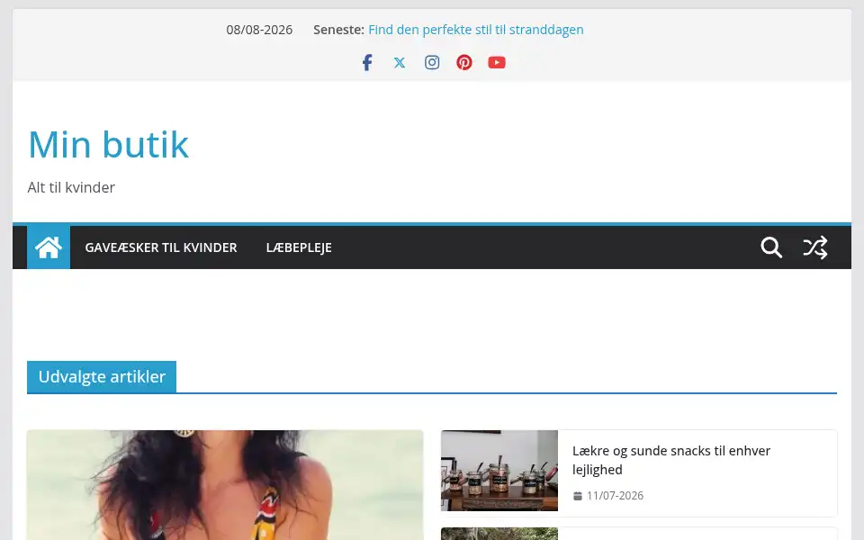 Screenshot of adasboutique.dk