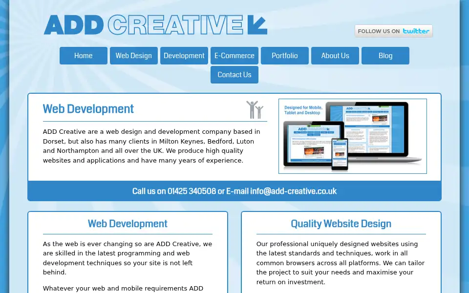 Screenshot of add-creative.co.uk