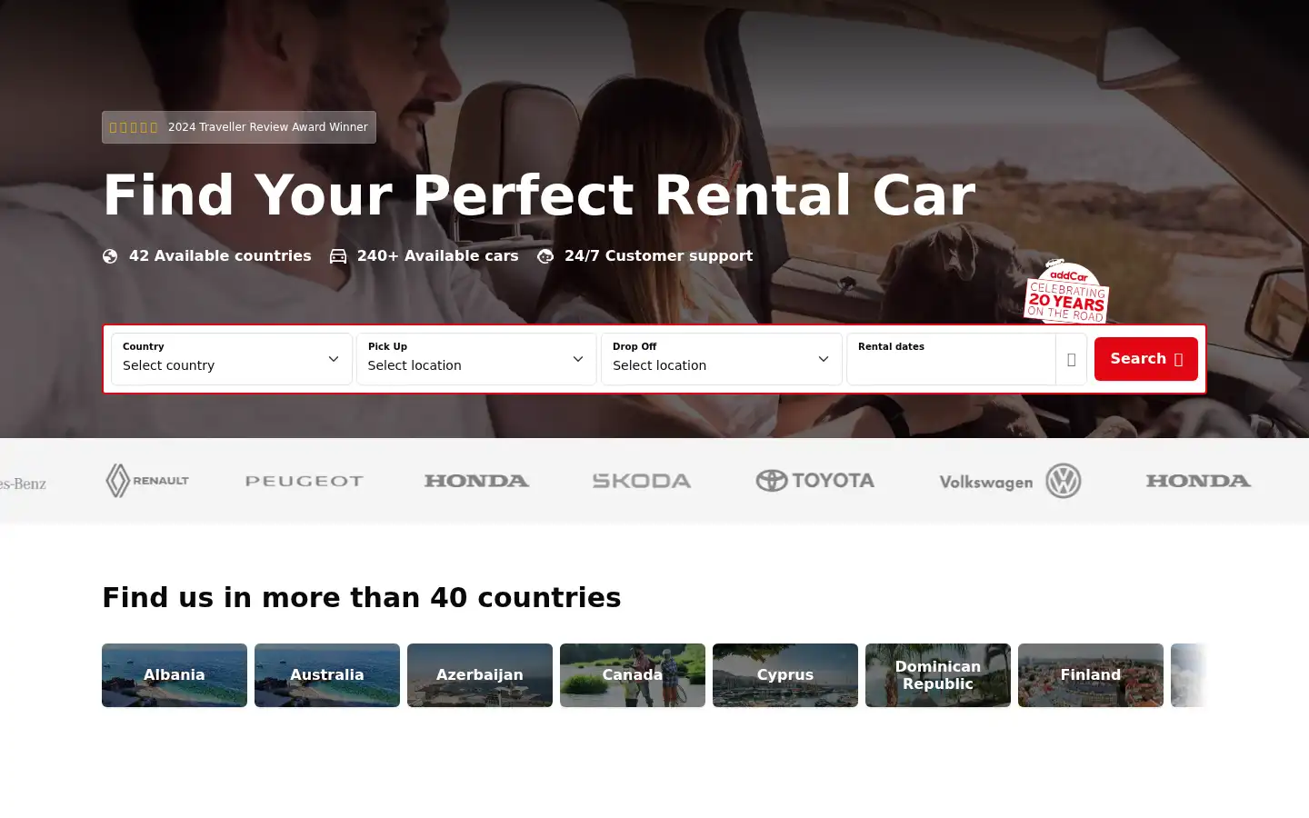 Screenshot of addcar.com