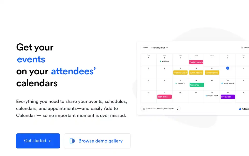 Screenshot of addevent.com