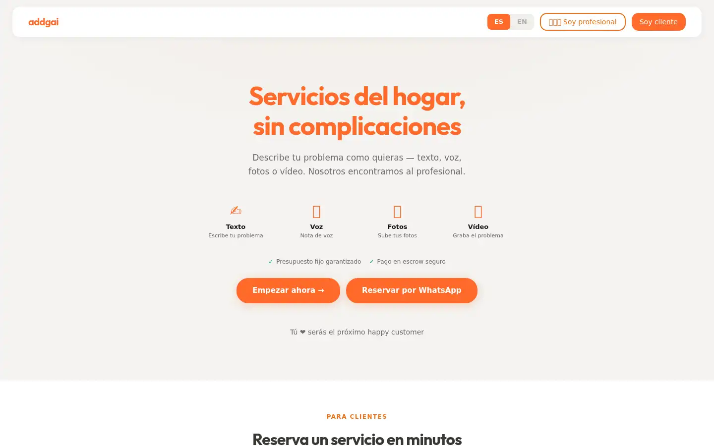 Screenshot of addgai.com