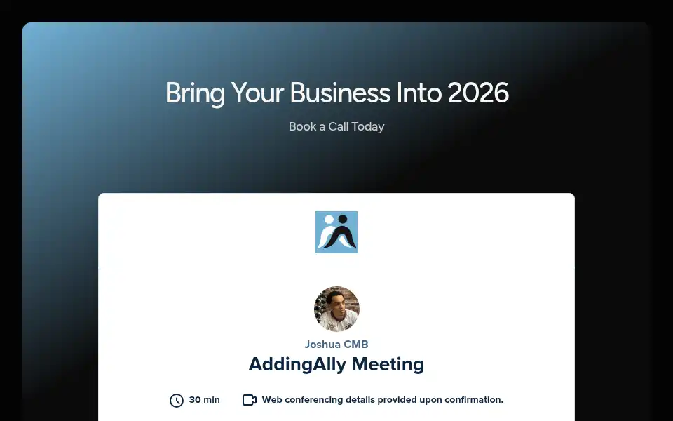 Screenshot of addingally.ca