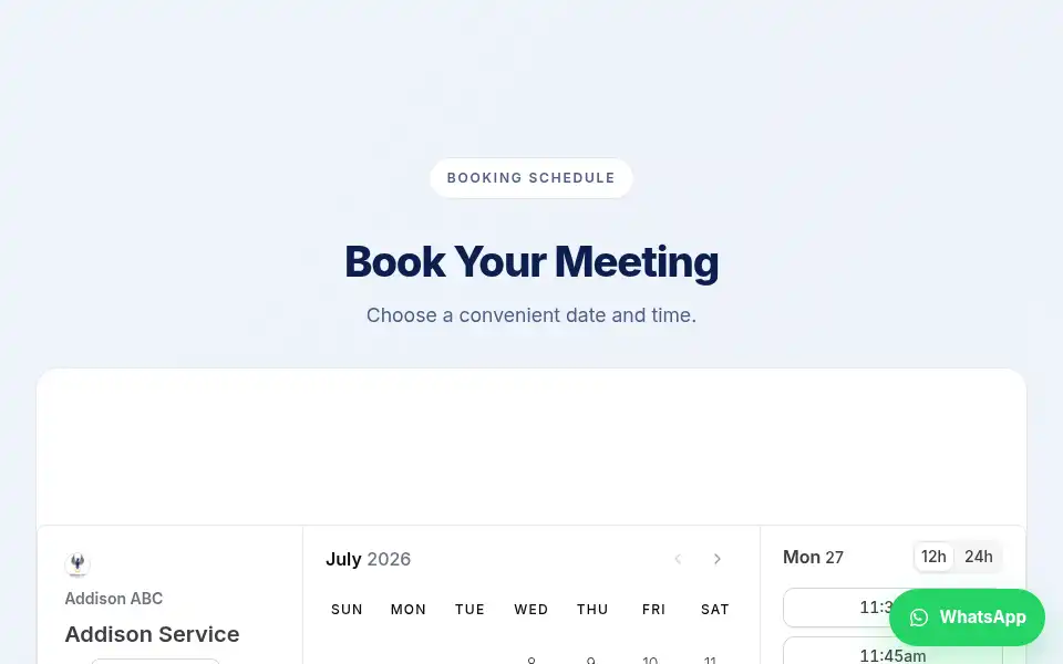 Screenshot of addisonabc.co.uk