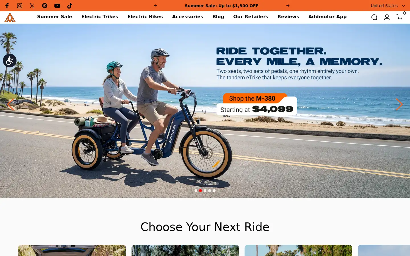 Screenshot of addmotor.com