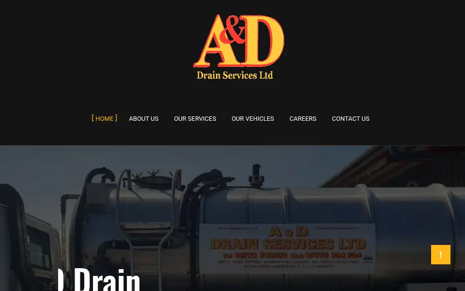 Screenshot of addrainservices.co.uk