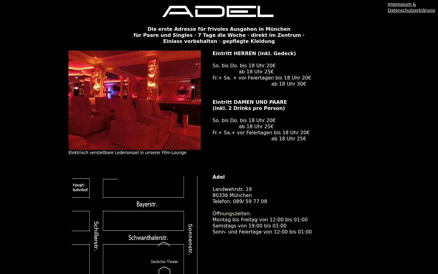 Screenshot of adel-muenchen.de
