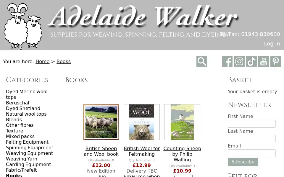 Screenshot of adelaidewalker.co.uk