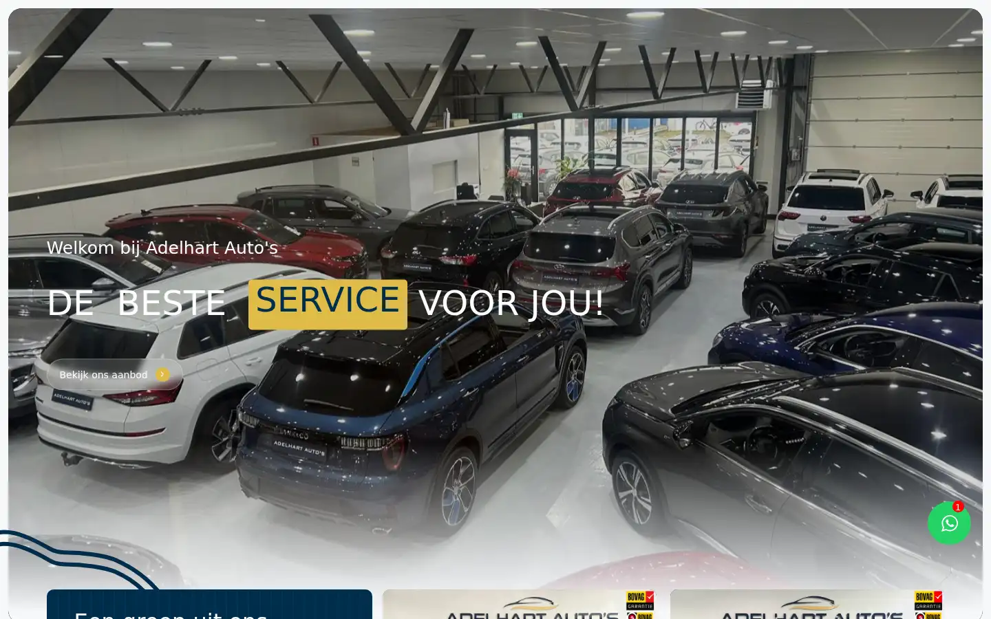 Screenshot of adelhartautos.nl