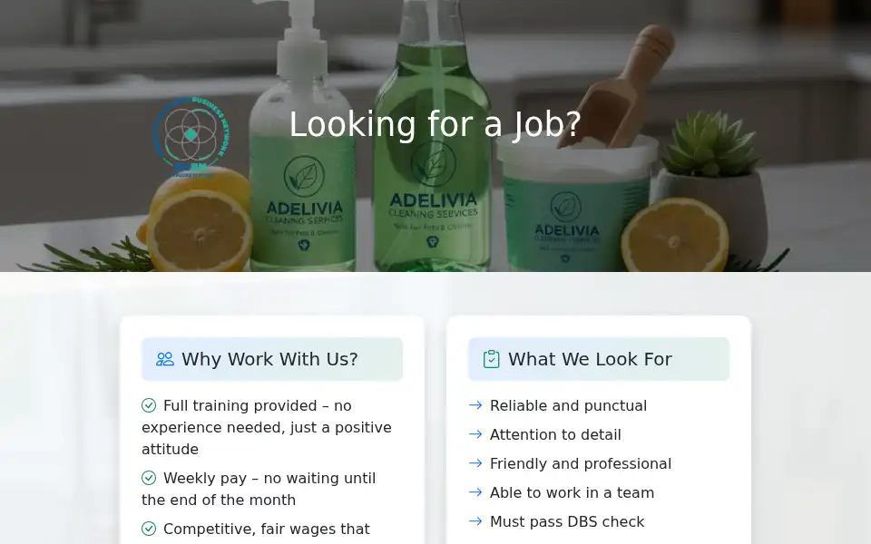 Screenshot of adelivia.co.uk