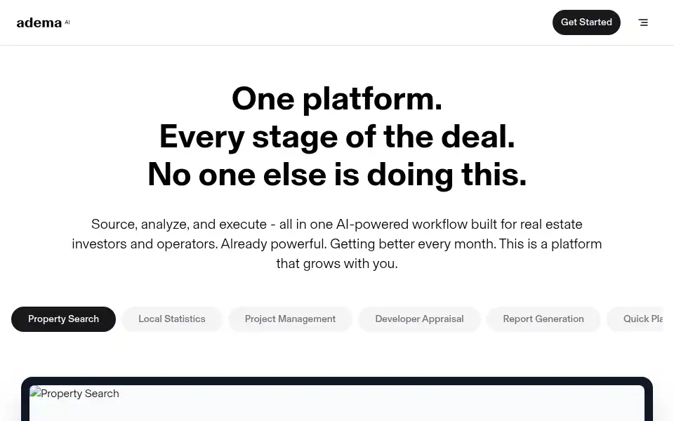 Screenshot of adema.ai