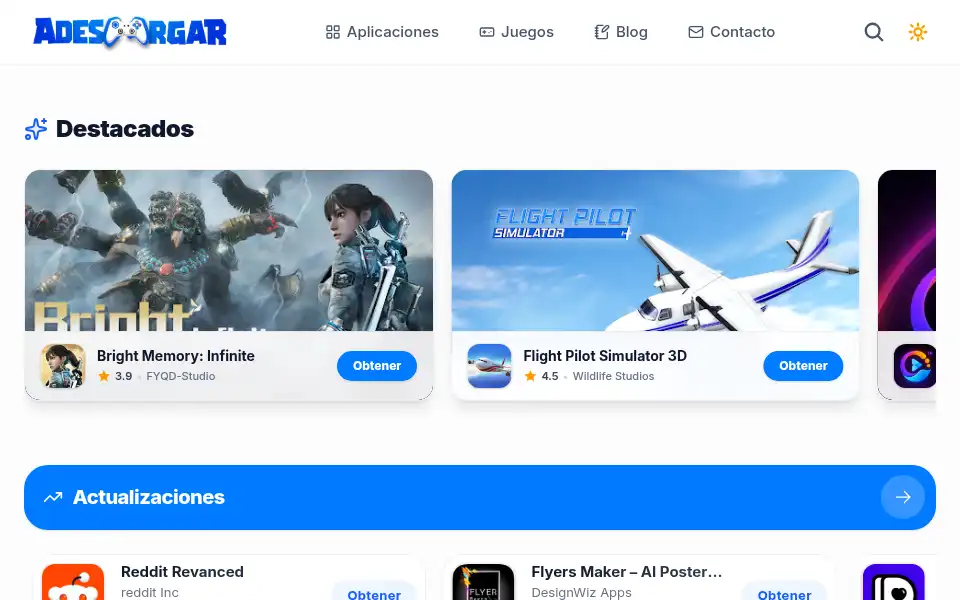 Screenshot of adescargar.online