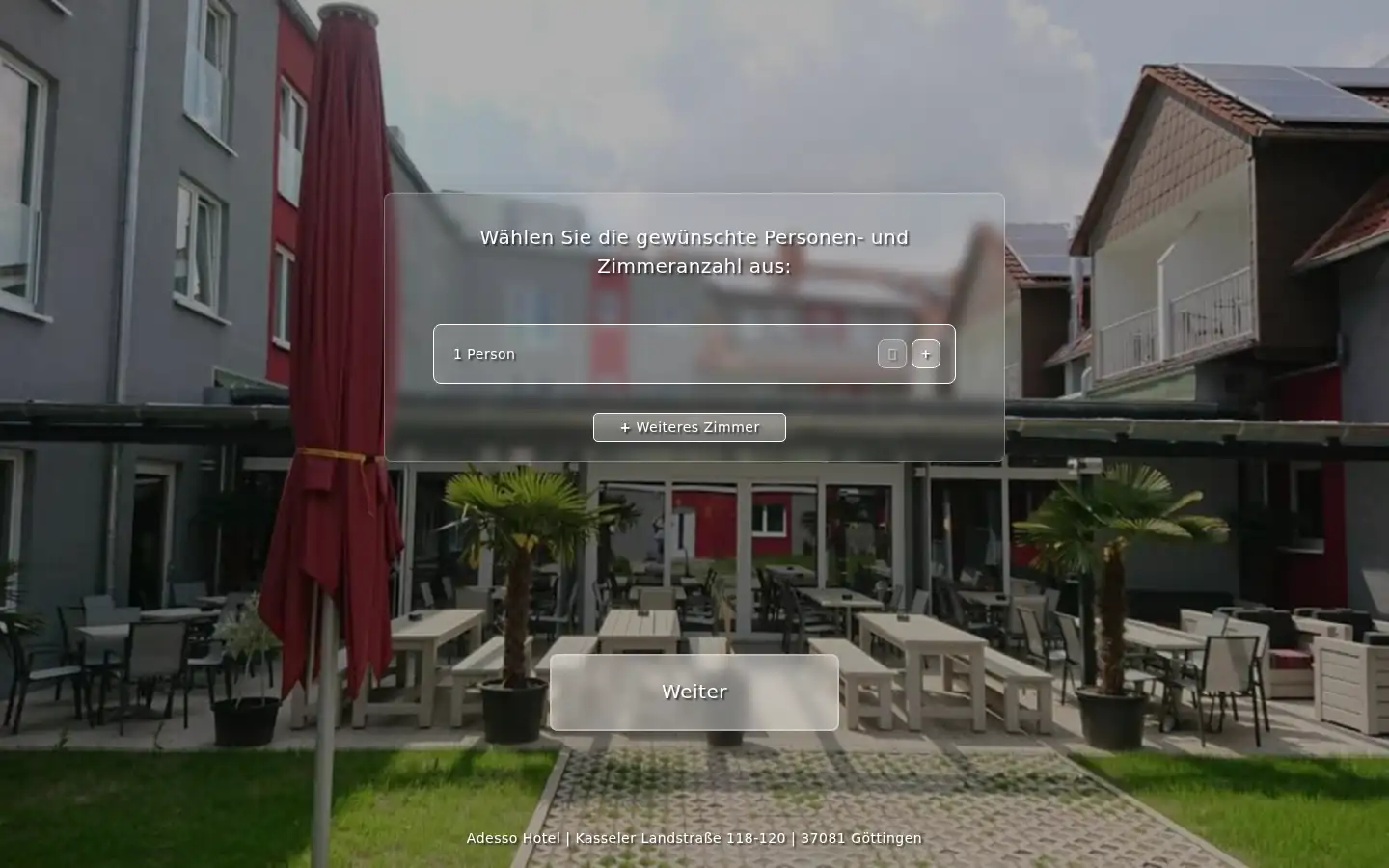 Screenshot of adessohotel.de
