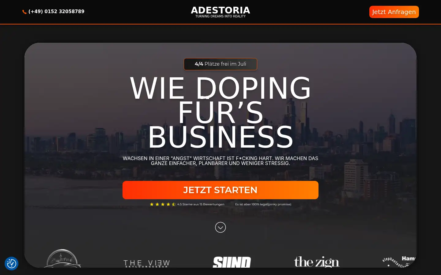 Screenshot of adestoria.com