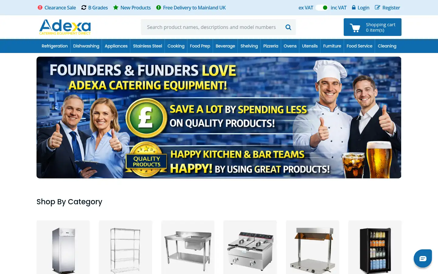 Screenshot of adexa.co.uk