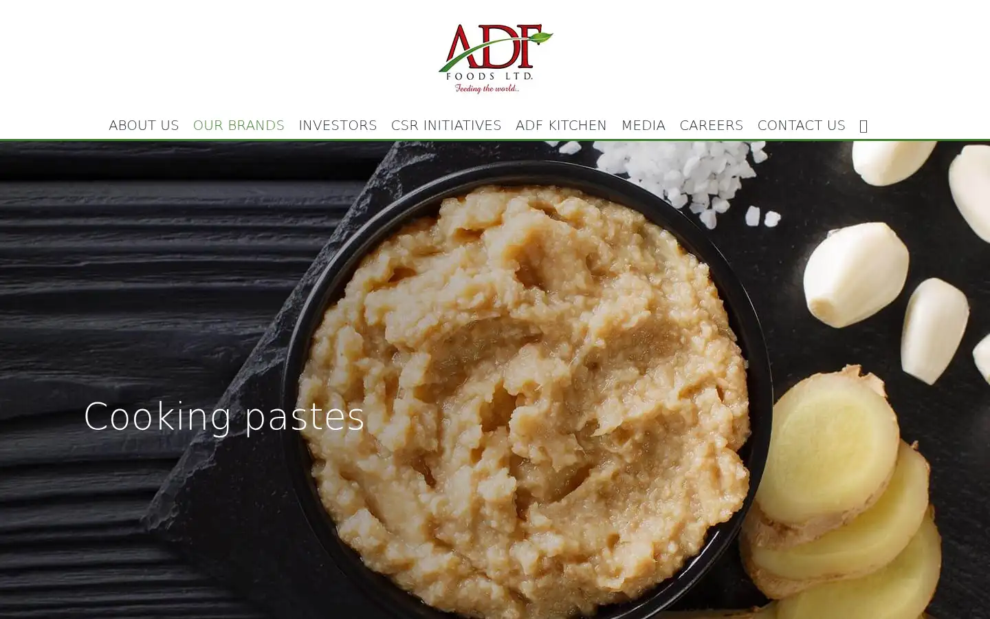 Screenshot of adf-foods.com