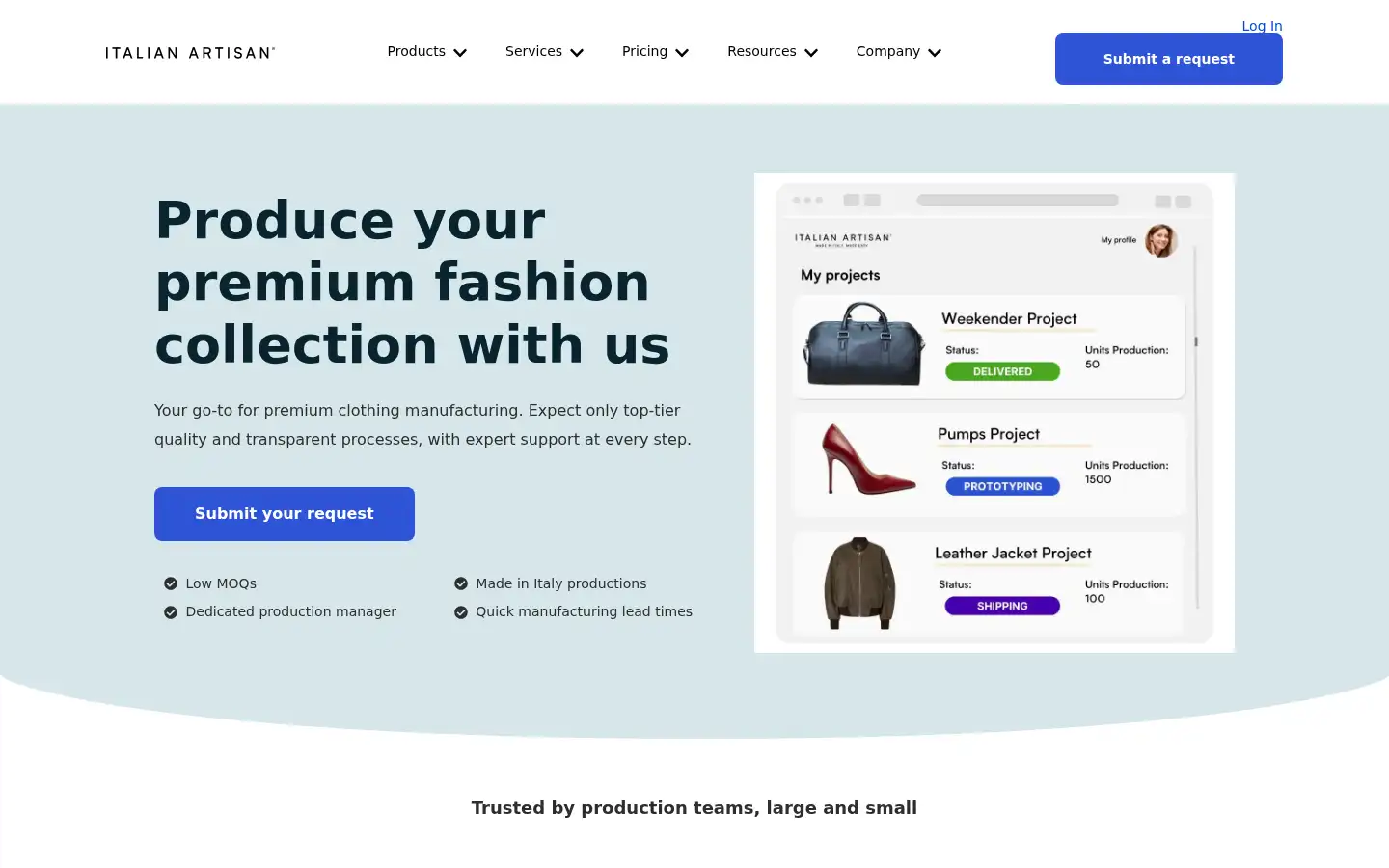 Screenshot of adhocatelier.it