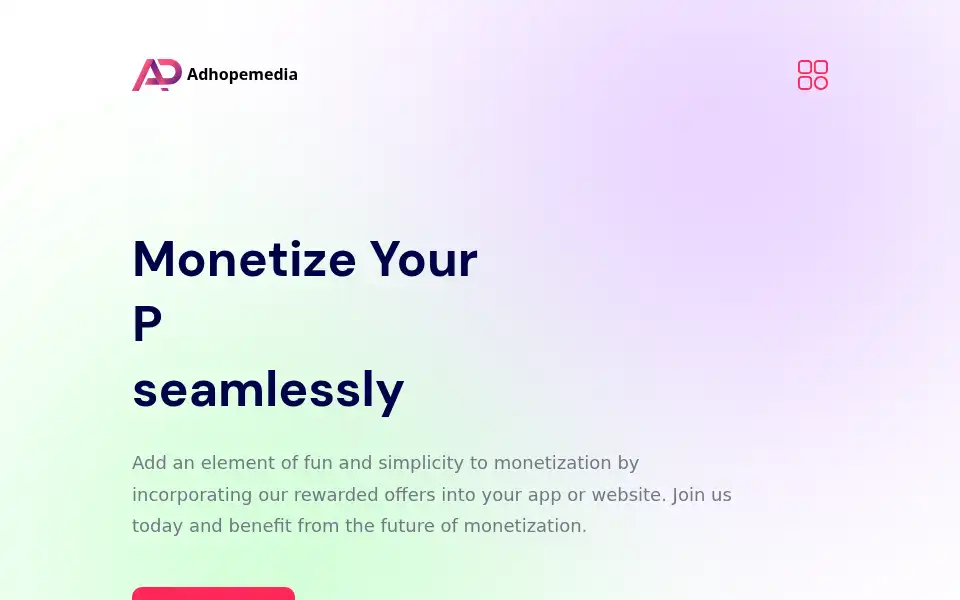 Screenshot of adhopemedia.com