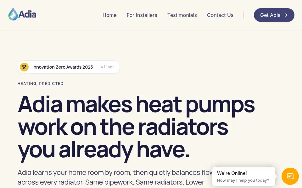 Screenshot of adiathermal.co.uk