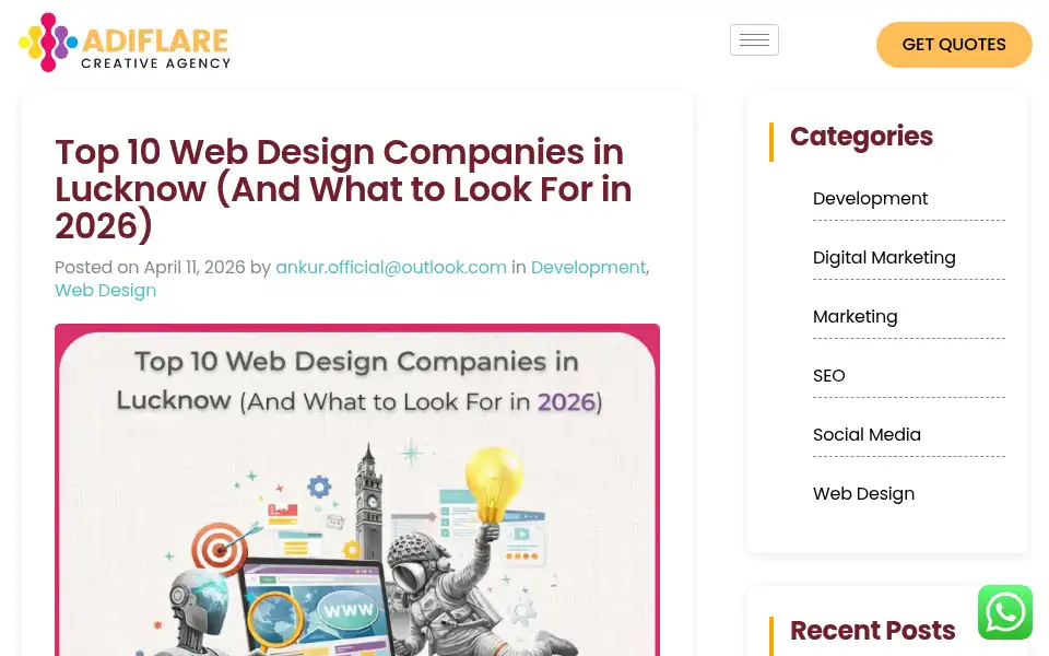 Screenshot of adiflare.com