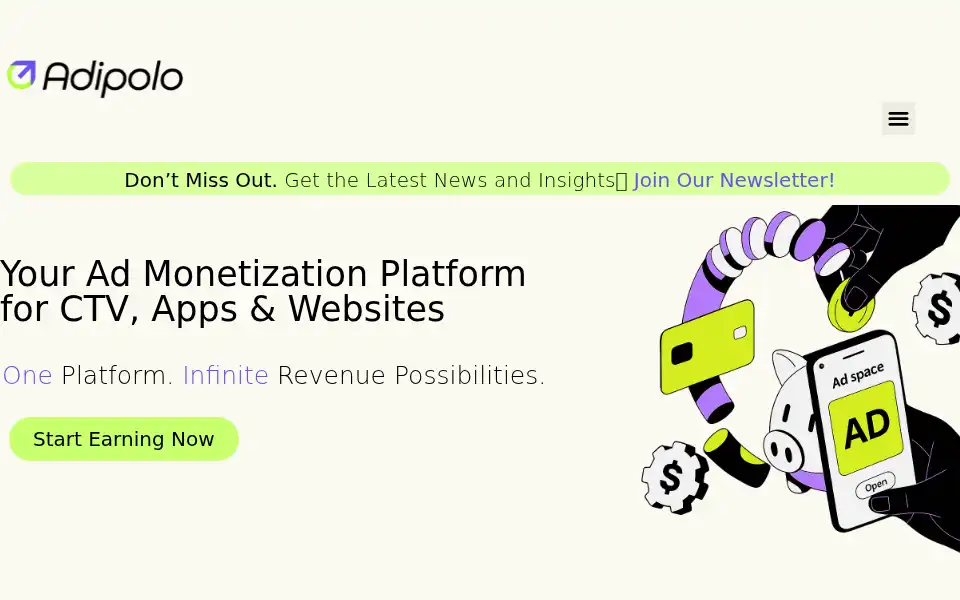Screenshot of adipolo.com