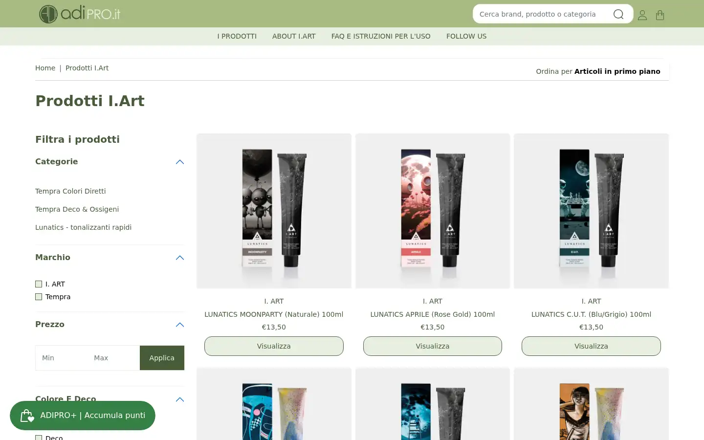 Screenshot of adipro.it