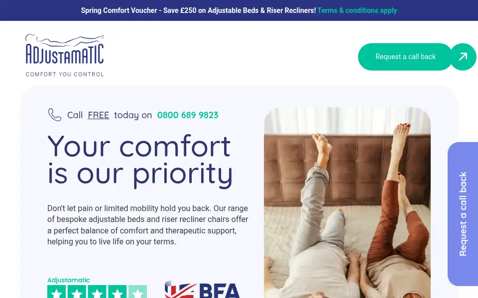 Screenshot of adjustamatic.co.uk