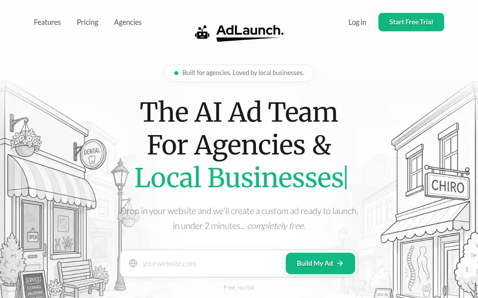 Screenshot of adlaunch.com