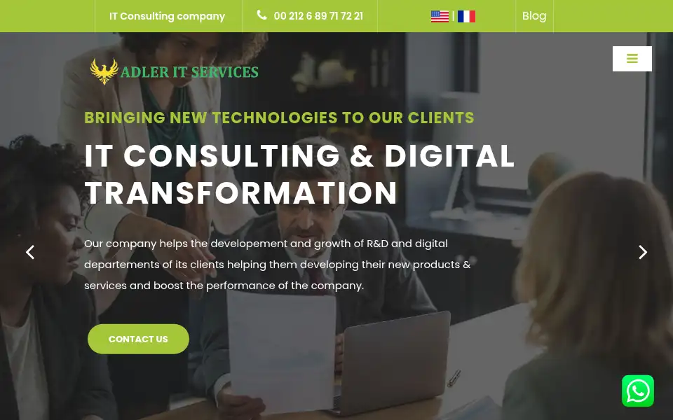Screenshot of adleritservices.com