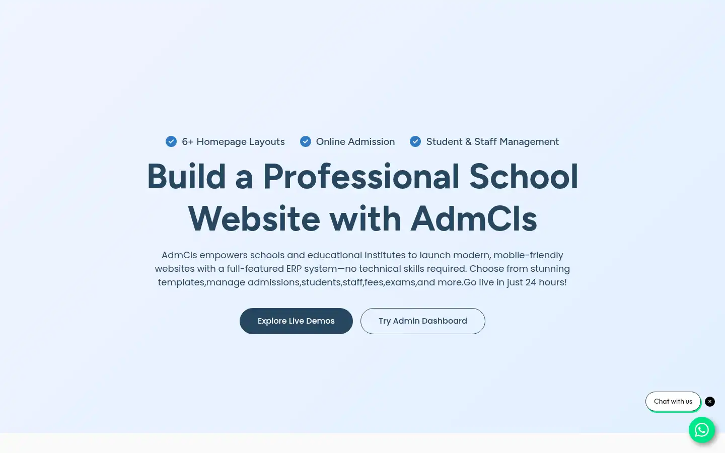 Screenshot of admcls.com