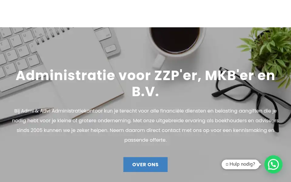 Screenshot of admi-advi.nl