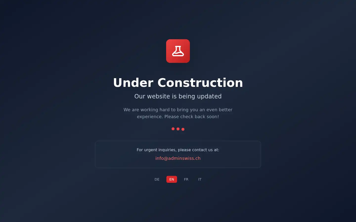 Screenshot of adminswiss.ch