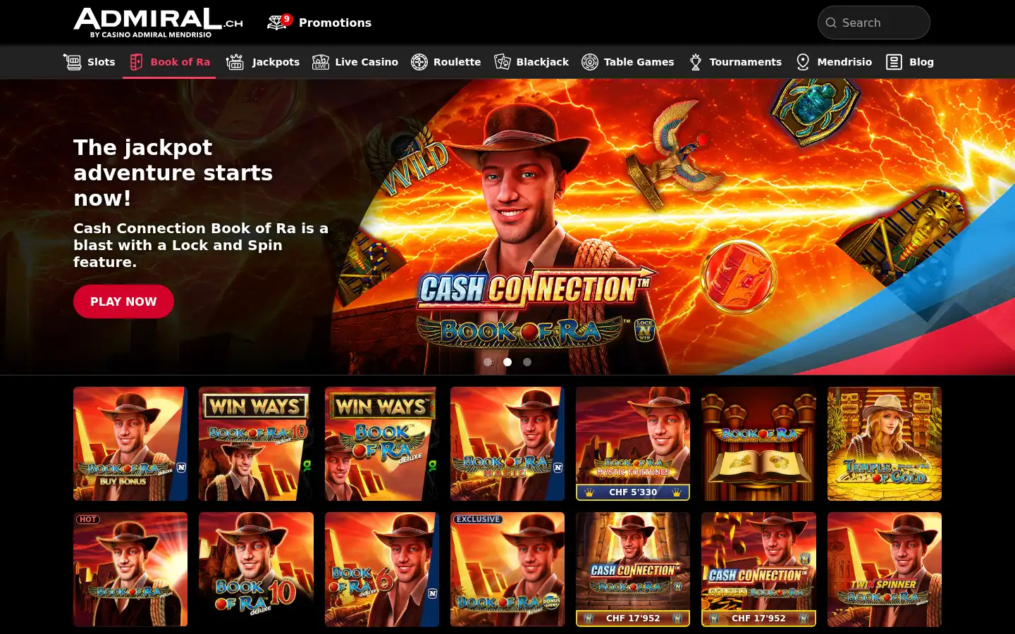 Screenshot of admiral.ch