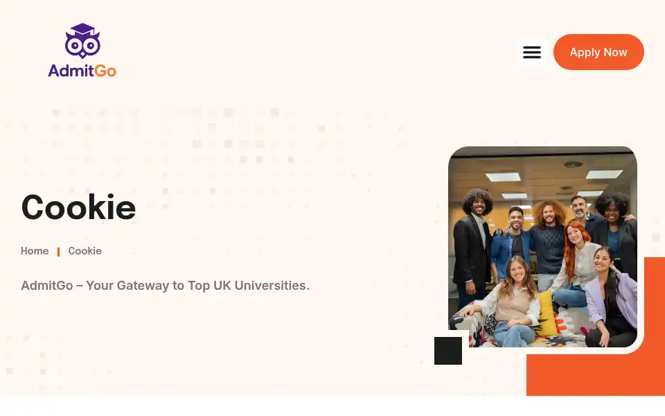 Screenshot of admitgo.co.uk