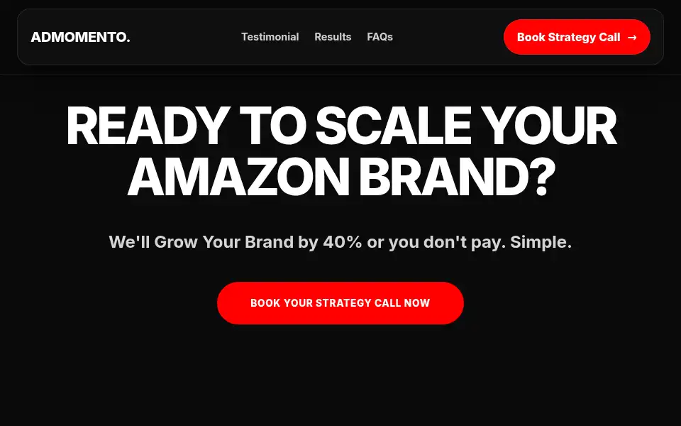 Screenshot of admomento.com