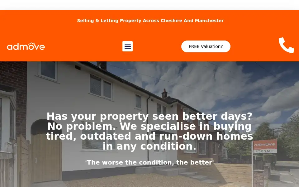Screenshot of admove.co.uk